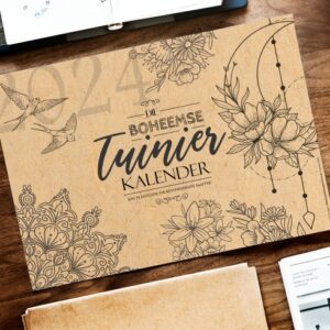 2024 Desk/Wall Calendar-Die Boheemse Tuinier (Afrikaans)